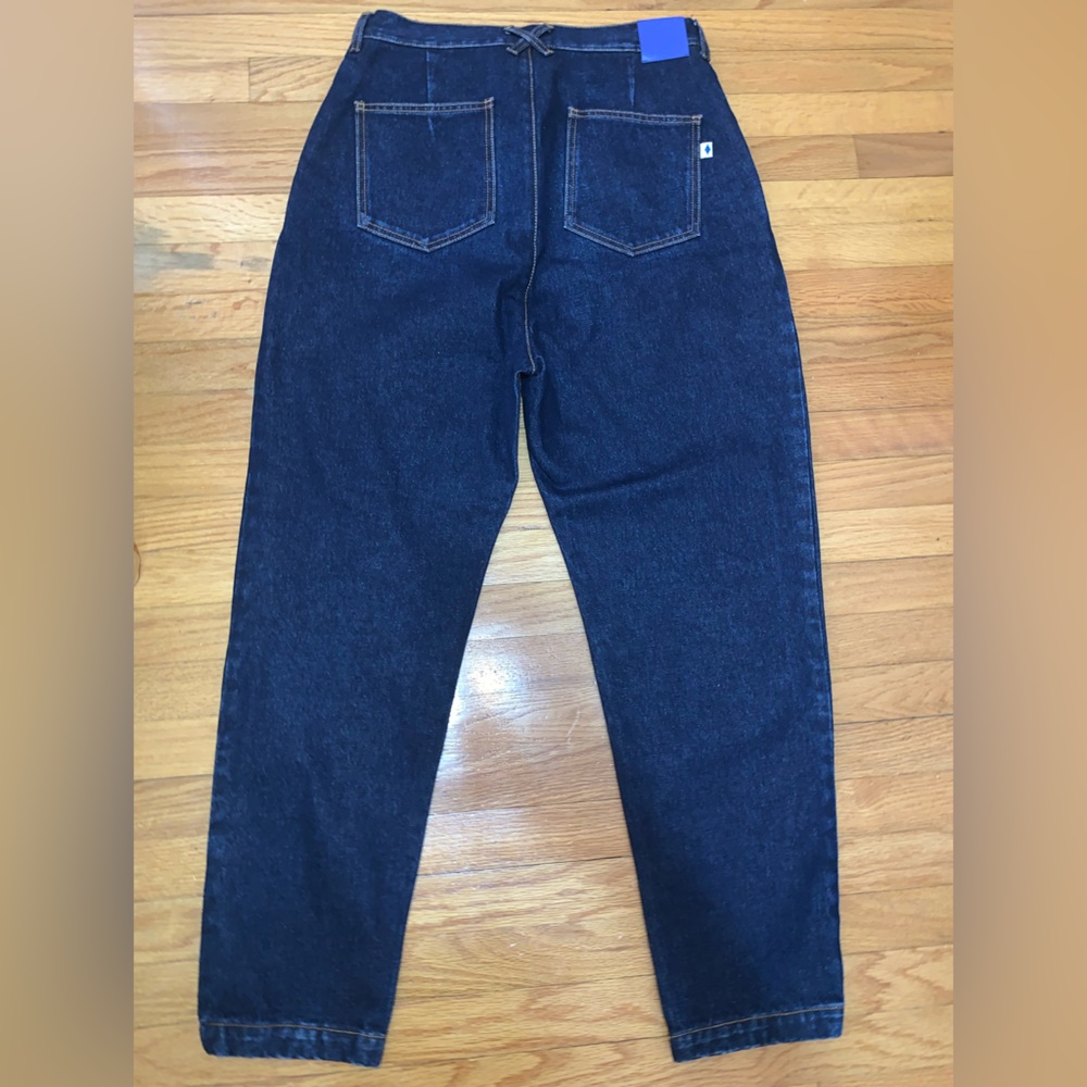 Marcelo Burlon Stone 5 Denim Pleated Jeans Pants Dark Blue Indigo 32 $800 - Picture 2 of 8